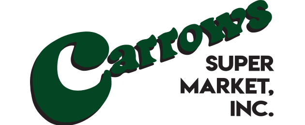 A theme logo of Carrow's Supermarket